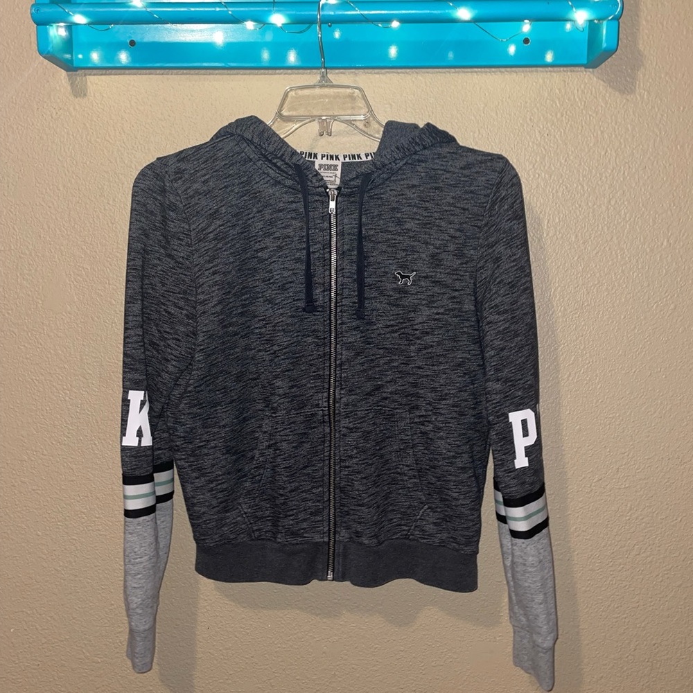 VS PINK zip up hoodie medium